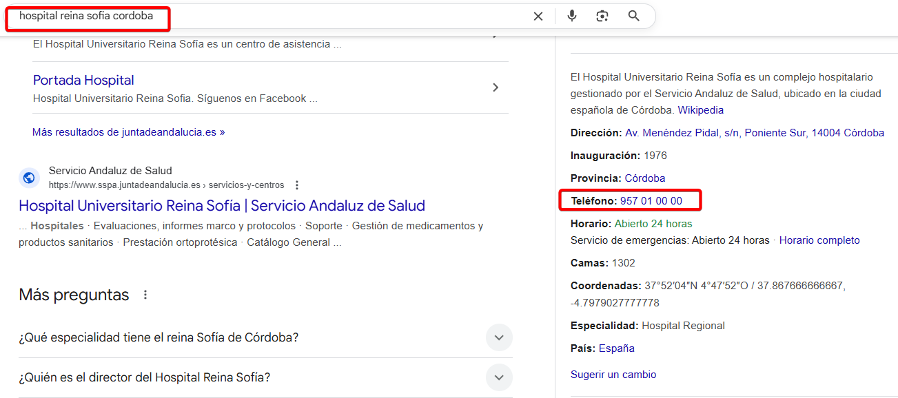 hospital reina sofia